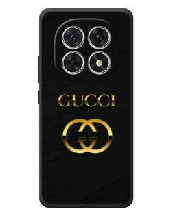 Чехол для Xiaomi Redmi Note 15 с картинкой «Золотой логотип Gucci»
