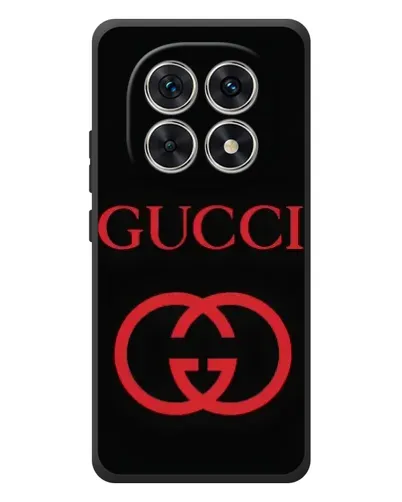 Чехол для Xiaomi Redmi Note 15 с картинкой «Gucci — красный логотип»