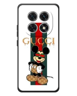 Чехол для Xiaomi Redmi Note 15 с картинкой «Микки Маус Gucci — полосы»