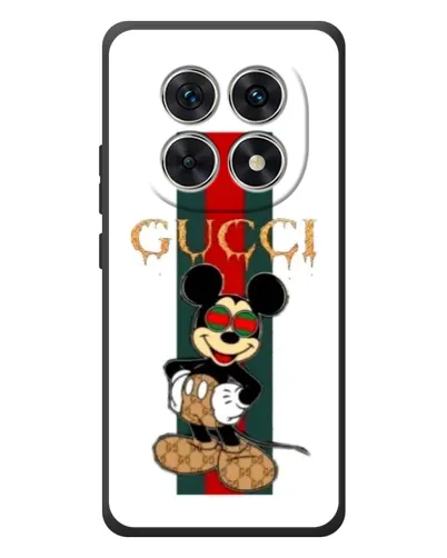 Чехол для Xiaomi Redmi Note 15 с картинкой «Микки Маус Gucci — полосы»