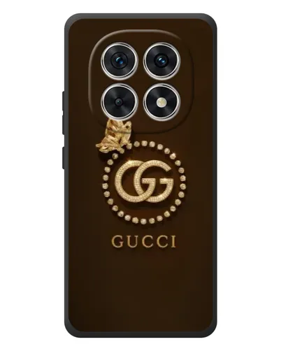 Чехол для Xiaomi Redmi Note 15 с картинкой «Gucci — золотая бабочка»