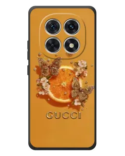 Чехол для Xiaomi Redmi Note 15 с картинкой «Gucci — золотые бабочки»