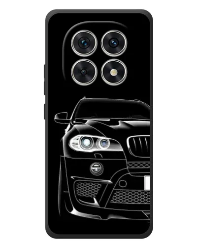 Чехол для Xiaomi Redmi Note 15 с картинкой «Темный силуэт BMW»
