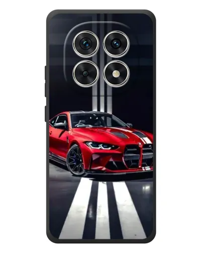 Чехол для Xiaomi Redmi Note 15 с картинкой «Красная BMW на дороге»