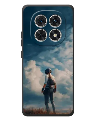 Чехол для Xiaomi Redmi Note 15 с картинкой «Герой PUBG на скале»