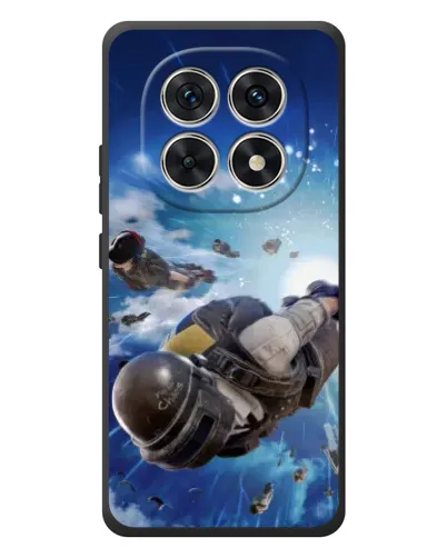 Чехол для Xiaomi Redmi Note 15 с картинкой «Десант PUBG — прыжок»