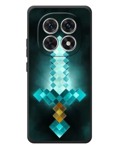 Чехол для Xiaomi Redmi Note 15 с картинкой «Алмазный меч неон»