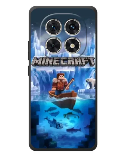 Чехол для Xiaomi Redmi Note 15 с картинкой «Minecraft ледяной мир»