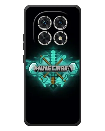 Чехол для Xiaomi Redmi Note 15 с картинкой «Minecraft Diamond лого»