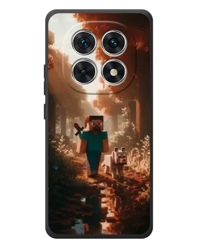 Чехол для Xiaomi Redmi Note 15 с картинкой «Стив в лесу»