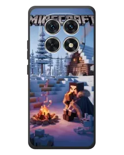 Чохол для Xiaomi Redmi Note 15 з картинкою «Зимовий Minecraft»