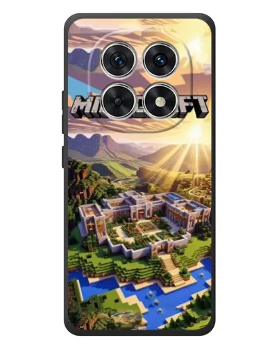 Чехол для Xiaomi Redmi Note 15 с картинкой «Minecraft панорама»