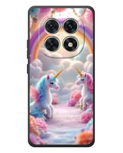 Чехол для Xiaomi Redmi Note 15 с картинкой «Радуга и единороги»