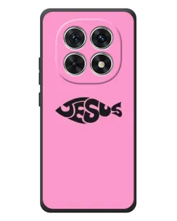 Чехол для Xiaomi Redmi Note 15 с картинкой «Розовый символ  Jesus»