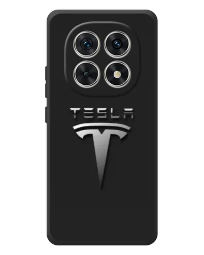 Чехол для Xiaomi Redmi Note 15 с картинкой «Стальной логотип Tesla» Чехол для Xiaomi Redmi Note 15 с картинкой «Стальной логотип Tesla»