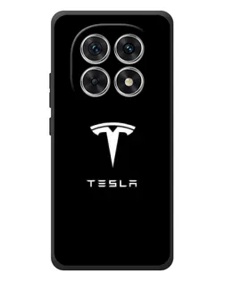 Чехол для Xiaomi Redmi Note 15 с картинкой «Tesla White Logo»