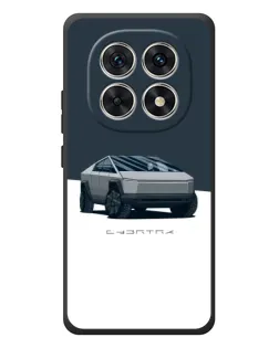 Чехол для Xiaomi Redmi Note 15 с картинкой «Серебристый Cybertruck Tesla»