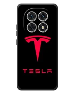 Чехол для Xiaomi Redmi Note 15 с картинкой «Tesla Red Logo»