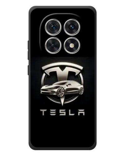 Чехол для Xiaomi Redmi Note 15 с картинкой «Tesla — серебристое авто» Чехол для Xiaomi Redmi Note 15 с картинкой «Tesla — серебристое авто»