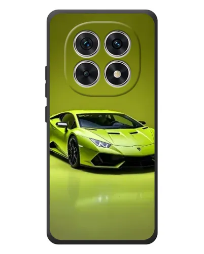 Чехол для Xiaomi Redmi Note 15 с картинкой «Салатовый Lamborghini Huracan»