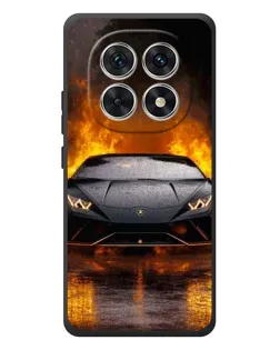 Чехол для Xiaomi Redmi Note 15 с картинкой «Lamborghini в огне»