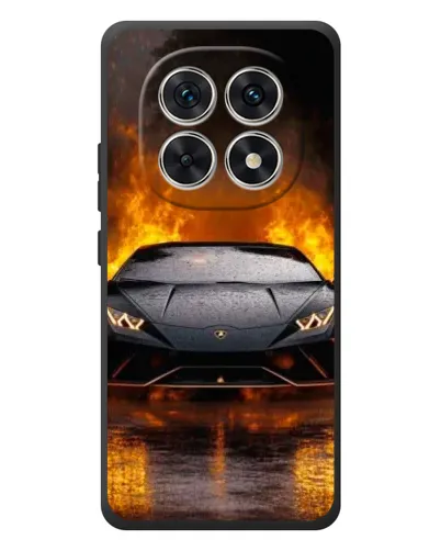 Чехол для Xiaomi Redmi Note 15 с картинкой «Lamborghini в огне»
