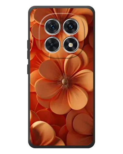 Чехол для Xiaomi Redmi Note 15 с картинкой «Оранжевый макро цветок»