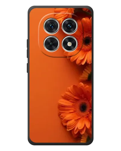 Чехол для Xiaomi Redmi Note 15 с картинкой «Оранжевые герберы»