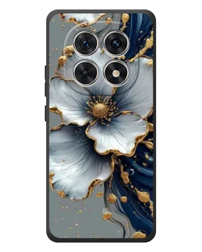 Чехол для Xiaomi Redmi Note 15 с картинкой «Белый цветок и золотой флюид» Чехол для Xiaomi Redmi Note 15 с картинкой «Белый цветок и золотой флюид»