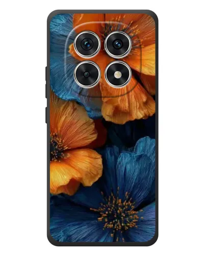 Чехол для Xiaomi Redmi Note 15 с картинкой «Яркая сине-оранжевая флора» Чехол для Xiaomi Redmi Note 15 с картинкой «Яркая сине-оранжевая флора»