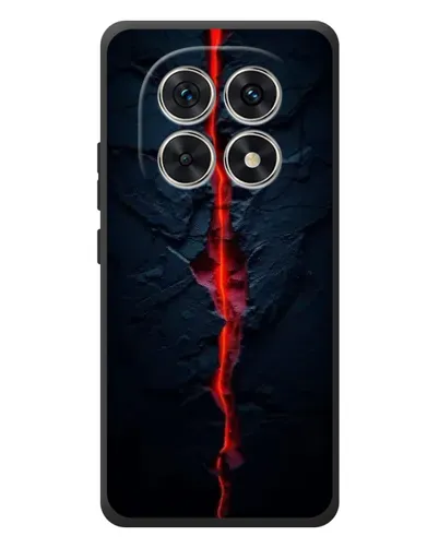 Чехол для Xiaomi Redmi Note 15 с картинкой «Kрасная лавовая трещина»