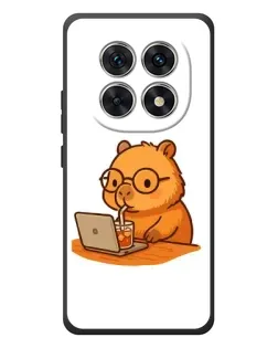 Чехол для Xiaomi Redmi Note 15 с картинкой «Капибара с ноутбуком» Чехол для Xiaomi Redmi Note 15 с картинкой «Капибара с ноутбуком»