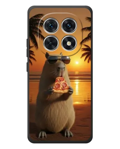 Чехол для Xiaomi Redmi Note 15 с картинкой «Капибара с пиццей» Чехол для Xiaomi Redmi Note 15 с картинкой «Капибара с пиццей»