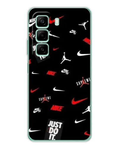 Чехол для Xiaomi Redmi Note 15R с картинкой «Nike Mix Pattern»