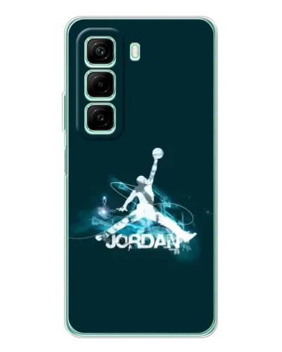 Чехол для Xiaomi Redmi Note 15R с картинкой «Jordan Blue Fire»