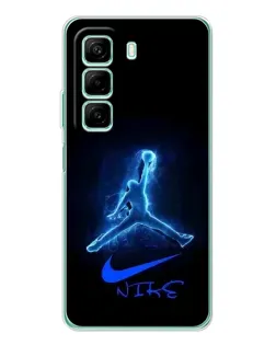 Чехол для Xiaomi Redmi Note 15R с картинкой «Jordan Neon Blue» Чехол для Xiaomi Redmi Note 15R с картинкой «Jordan Neon Blue»