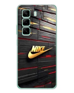 Чехол для Xiaomi Redmi Note 15R с картинкой «Золотой Nike на металле» Чехол для Xiaomi Redmi Note 15R с картинкой «Золотой Nike на металле»