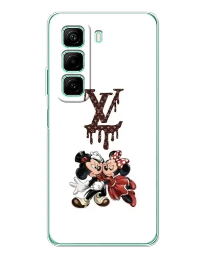 Чехол для Xiaomi Redmi Note 15R с картинкой «LV и Микки Маус»