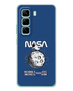 Чехол для Xiaomi Redmi Note 15R с картинкой «NASA — лунная миссия»
