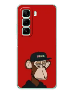 Чехол для Xiaomi Redmi Note 15R с картинкой «Bored Ape — красный фон» Чехол для Xiaomi Redmi Note 15R с картинкой «Bored Ape — красный фон»