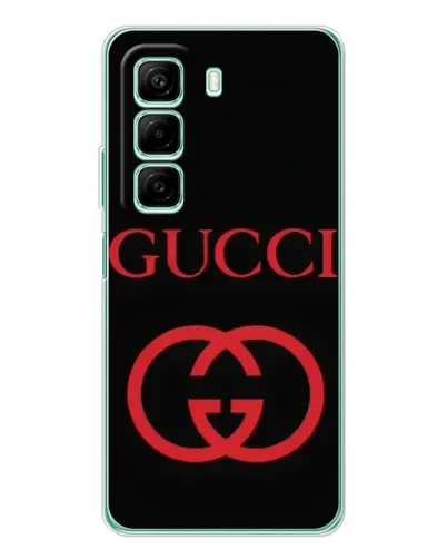 Чехол для Xiaomi Redmi Note 15R с картинкой «Gucci — красный логотип» Чехол для Xiaomi Redmi Note 15R с картинкой «Gucci — красный логотип»