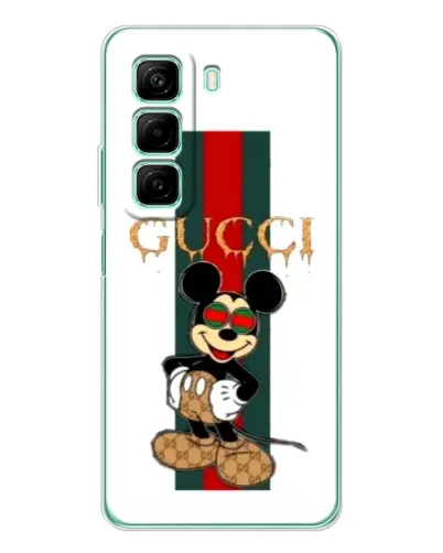 Чехол для Xiaomi Redmi Note 15R с картинкой «Микки Маус Gucci — полосы» Чехол для Xiaomi Redmi Note 15R с картинкой «Микки Маус Gucci — полосы»