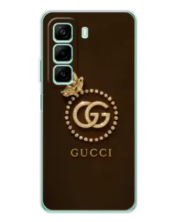 Чохол для Xiaomi Redmi Note 15R з картинкою «Gucci — золотий метелик»