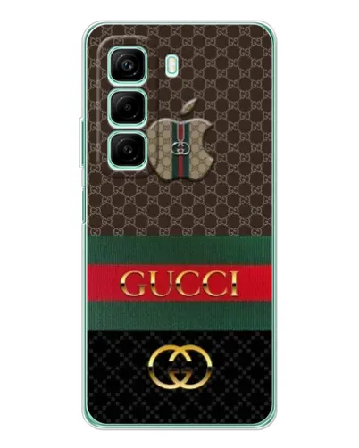 Чехол для Xiaomi Redmi Note 15R с картинкой «Gucci — брендированный десерт» Чехол для Xiaomi Redmi Note 15R с картинкой «Gucci — брендированный десерт»