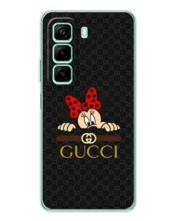 Чохол для Xiaomi Redmi Note 15R з картинкою «Мінні Маус Gucci — чорний»