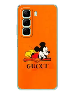 Чохол для Xiaomi Redmi Note 15R з картинкою «Міккі Маус Gucci — помаранч»