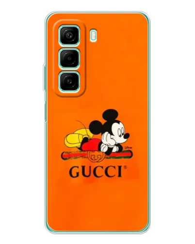 Чехол для Xiaomi Redmi Note 15R с картинкой «Микки Маус Gucci — оранж» Чехол для Xiaomi Redmi Note 15R с картинкой «Микки Маус Gucci — оранж»
