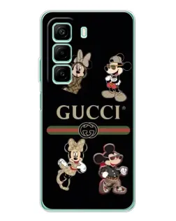 Чохол для Xiaomi Redmi Note 15R з картинкою «Gucci — герої Disney та монограма»