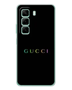 Чохол для Xiaomi Redmi Note 15R з картинкою «Gucci — неоновий мінімалізм»