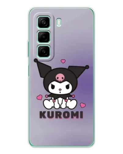 Чехол для Xiaomi Redmi Note 15R с картинкой «Kuromi — фиолетовый арт»